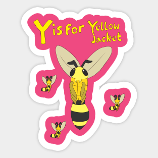 Y is for Yellowjacket Sticker